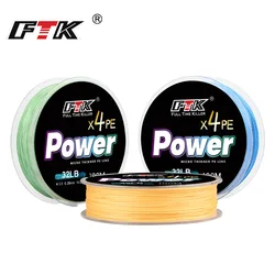 Línea de pesca con revestimiento de fluorocarbono FTK, 100M, 0,14mm-0,5mm, 4,13LB-34,32LB, línea de monofilamento de fibra de carbono, línea de hundimiento para pesca de carpa