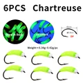 6PCS Chartreuse
