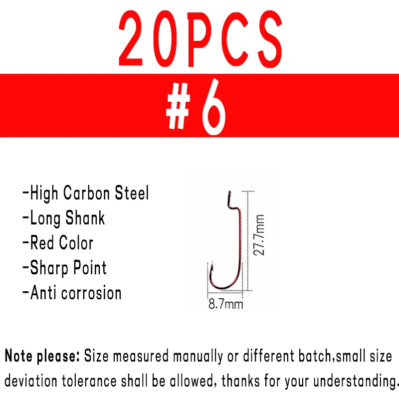 20pcs size 6