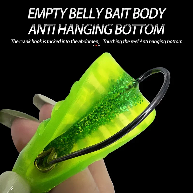 Juego de Señuelos de Pesca blandos, cabeza de plomo que se hunde, cebo de pesca, cola en T, señuelo de lubina, aparejos de pesca - imagen 3