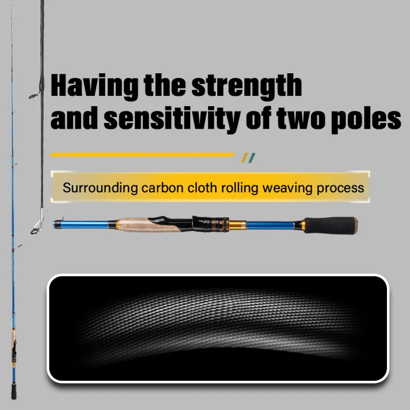 DEUKIO-señuelo giratorio de viaje, 1,8 m/2,1 m, 4/5 secciones, peso del señuelo, 4-25g ML, acción para pesca de carpa y lubina, nuevo - imagen 4