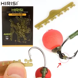 Hirisi cuentas de paro de goma para pesca de carpa, terminal