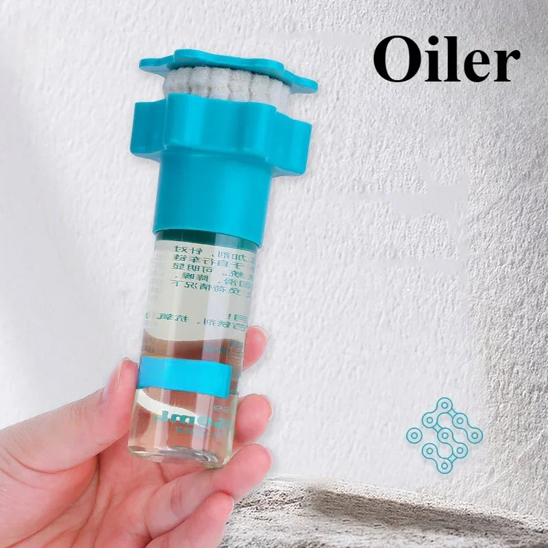 Aceite lubricante para cadena de bicicleta de montaña, agente de limpieza para eliminación de óxido, dispositivo de mantenimiento, herramienta de limpieza mecánica de fieltro - imagen 3