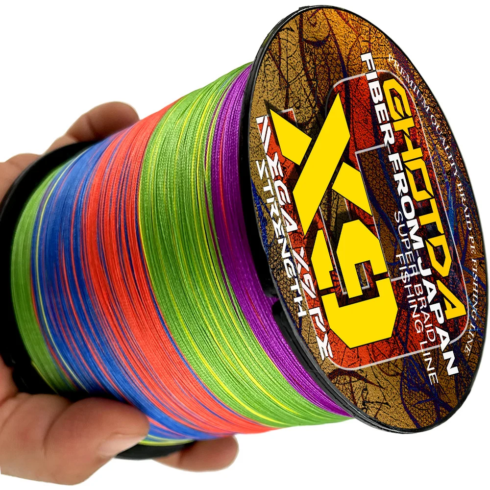 GHOTDA-Línea de cuerda X9 mejorada, 9 líneas de pesca trenzadas, súper fuerte, 9 hebras, multifilamento PE, 1000M, 500M, 300M, 9kg-45kg - imagen 4