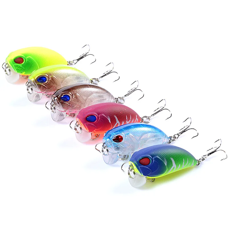 1 Uds 51mm 7,2g Señuelos de pesca Crankbait Topwater flotante Wobblers cebo duro Artificial para Lucio equipo de Swimbait de plástico - imagen 2