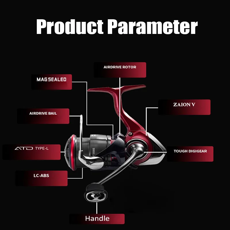 DAIWA 2025 nuevo carrete giratorio FUEGO CS LT 5,3/5,7/6,2: 1 175-325g arrastre máximo 12kg carrete de pesca para agua de mar agua dulce - imagen 2