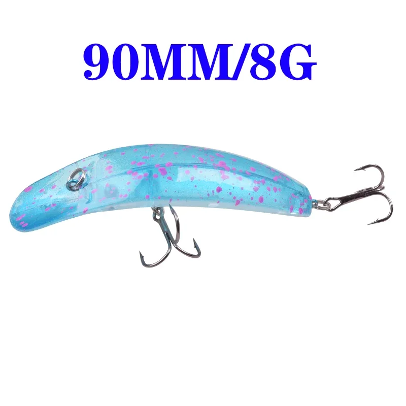 Señuelo de pesca Minnow, 9cm, 8g, cebo duro Artificial, anzuelo afilado, Crankbait Wobbler, aparejos de pesca de trucha y agua dulce, 1 ud. - imagen 3