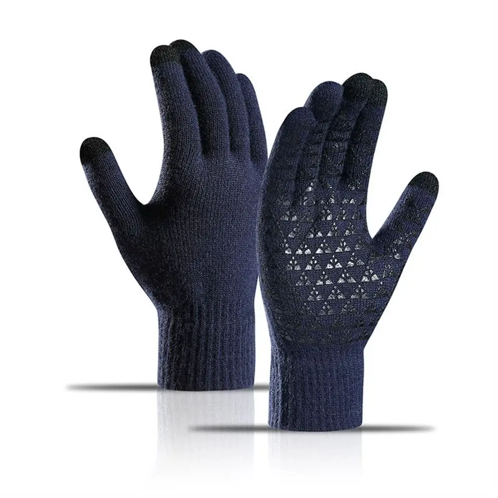 Forro de punto antideslizante para conducir accesorios de ciclismo al aire libre guantes de invierno guantes de mujer con pantalla táctil guantes de invierno para mantener el calor - imagen 4
