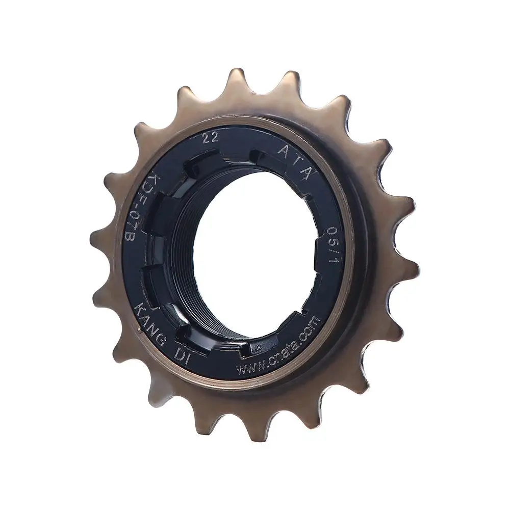 Piñón de acero de engranaje fijo modificado para bicicleta, rueda libre de una sola velocidad Cog, rueda libre, 34mm, 16T, 18T, 1/2 "X 1/8" - imagen 4