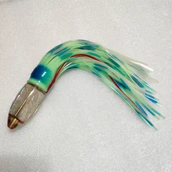 Señuelos Mahi de 23,3 cm y 115g, pesca al curricán de agua salada, gran juego, pesca en barco de aguas profundas en alta mar, atún, cebo Wahoo para Mahi Marlin