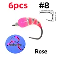 6pcs Rose Size 8