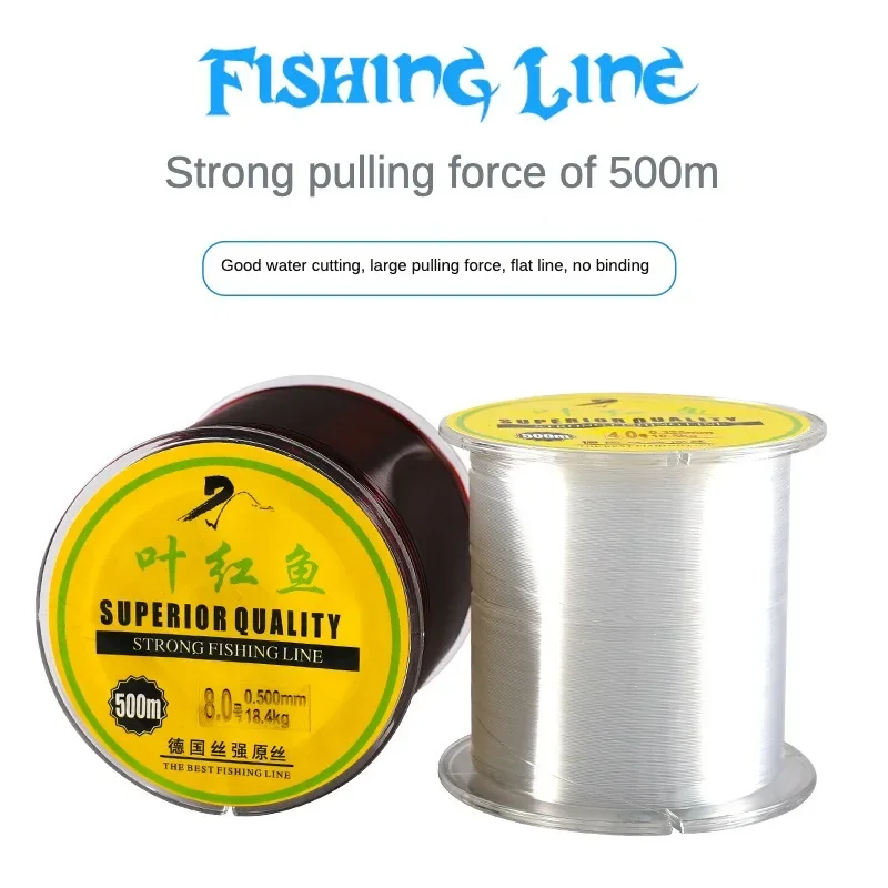 Hilo de pescar Invisible de fuerte tensión, cañas de fundición de hilo principal, caña de pescar de mar, señuelo, línea de pesca de nailon, 500 M - imagen 2