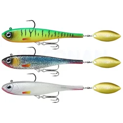 Megabass Perch: Señuelo blando con lentejuelas giratorias 140mm