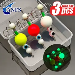 Jig calamar ANFS de acero inoxidable luminiscente – pesca nocturna