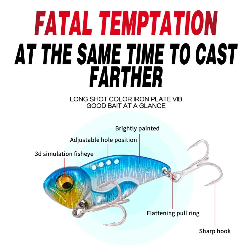 Señuelos de Pesca de Metal, cebo giratorio de hundimiento de tiro largo, 5g, 7g, 10g, 12g, 14g, 6 unids/lote - imagen 4