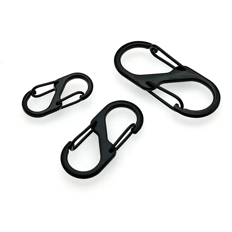 Mosquetón antirrobo tipo S, mosquetón de aleación de aluminio, Mini llavero con gancho, hebilla para mochila de senderismo, equipo de Camping, 5 uds. - imagen 5