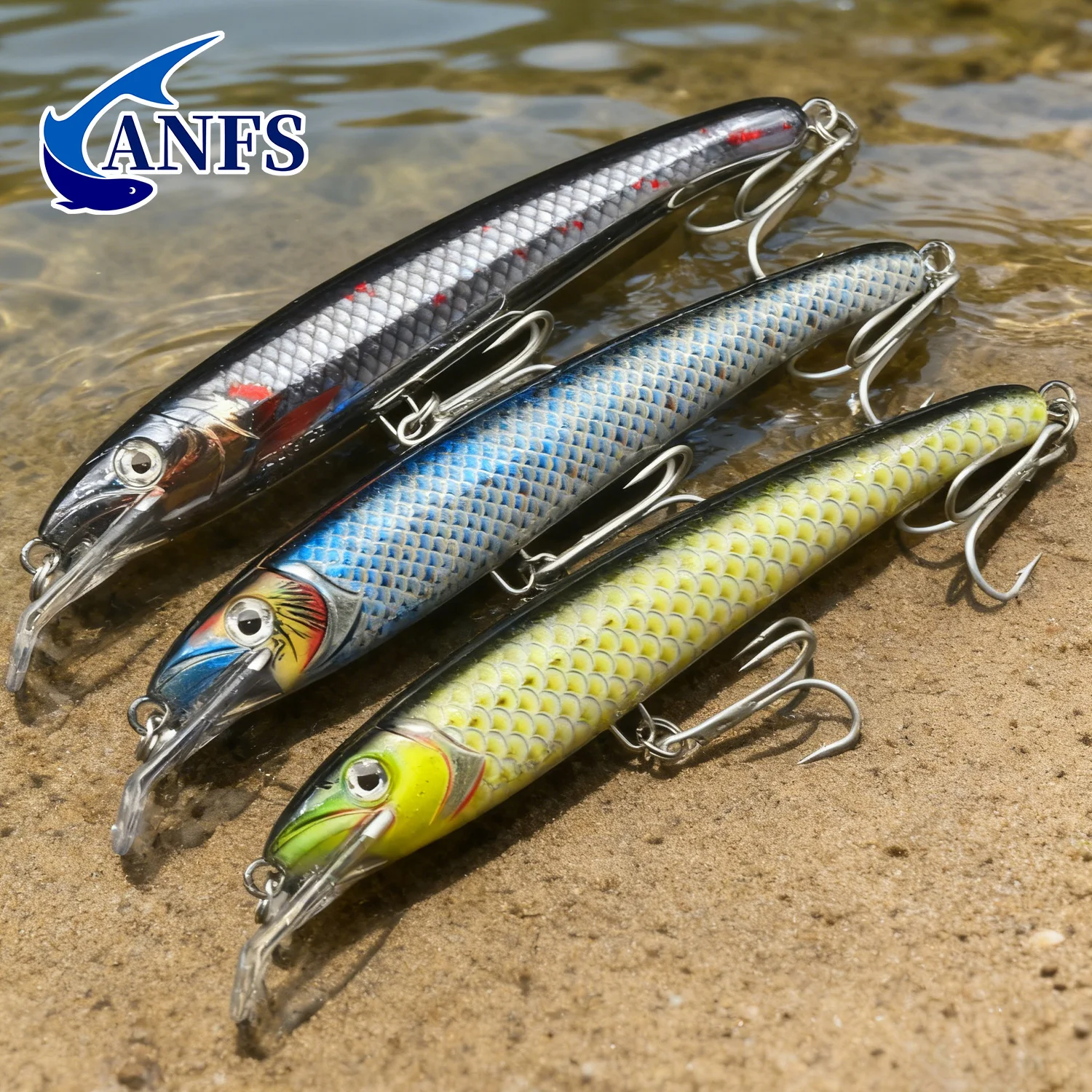 Señuelo de pececillo grande, 17,5/6,88 pulgadas, señuelo de pesca realista, cebo Artificial duro, material de pesca fresco para pescador, 1 ud. - imagen 2