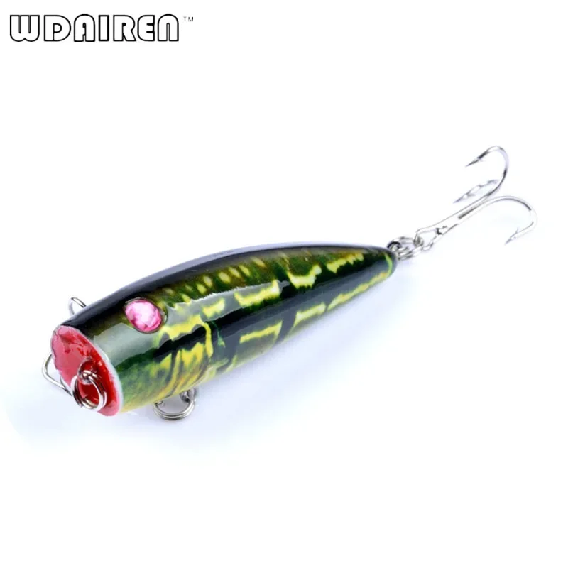 Señuelo de Pesca Topwater Popper, 6,8 cm, 8,5g, cebo duro Artificial con anzuelos, Wobblers, Crankbait, aparejos de Pesca lubina, 1 ud. - imagen 2