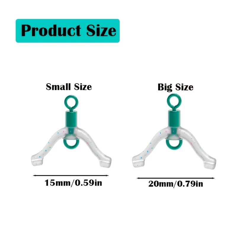 30 Uds. Conectores giratorios en forma de 8, antienredos de PVC para pesca, divisor de sedal para aparejos seguros - imagen 3