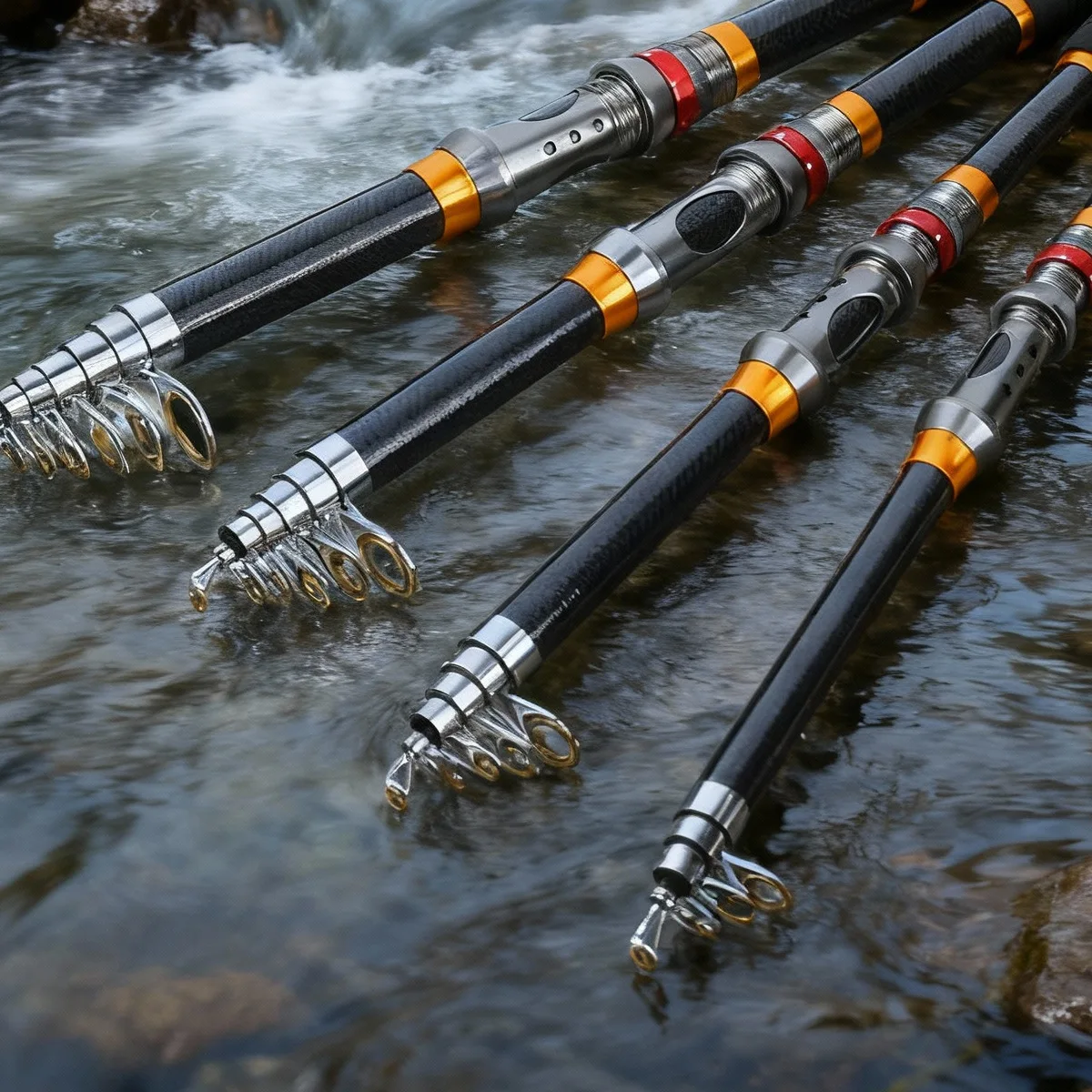 2,4 m-3,6 m nueva caña de pescar giratoria telescópica señuelo caña de mar caña de fundición equipo de viaje al aire libre - imagen 3