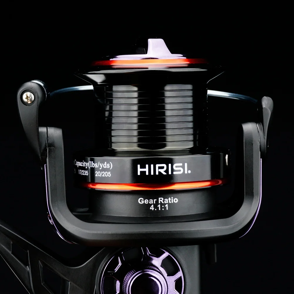 Carretes de pesca de carpa Hirisi, carrete gratis, alimentador de doble freno con carrete Extra libre, accesorios de pesca giratorios HQ8000 - imagen 4