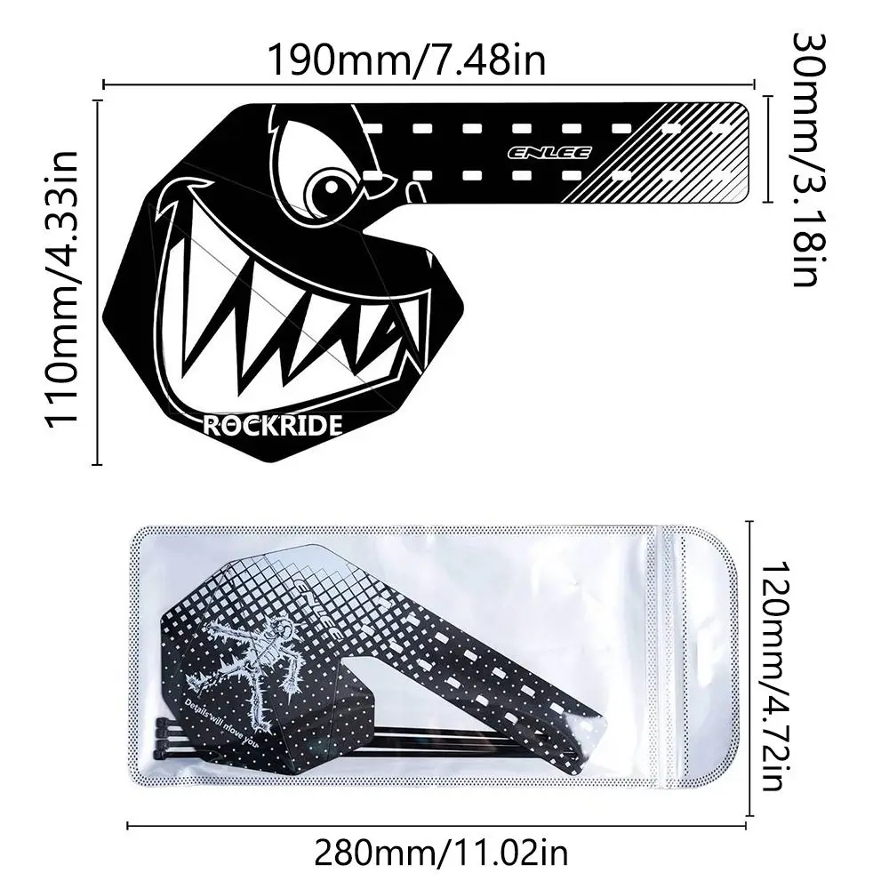 Placa protectora de cambio trasero de bicicleta negra PP5, reparación de guardabarros de bicicleta, accesorios de bicicleta, piezas de bicicleta, placa protectora para deportes al aire libre - imagen 5