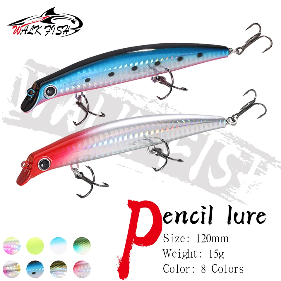 Walk Fish Popper Topwater – Señuelo de superficie con triples