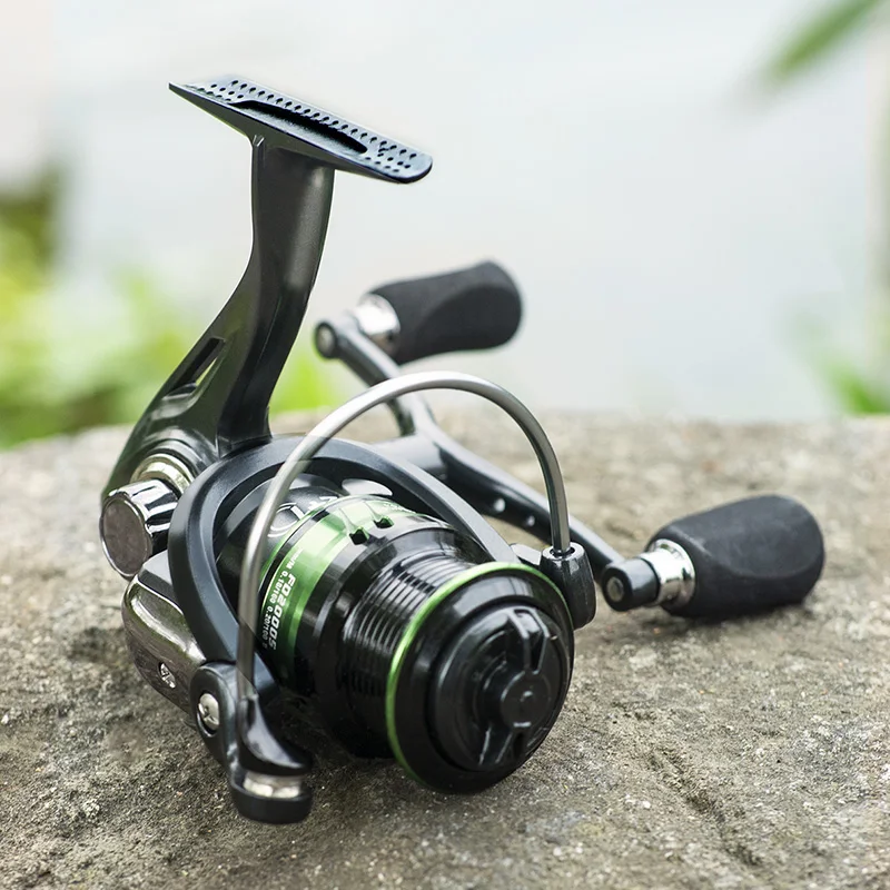 LINNHUE-carrete de Pesca giratorio de FD2000-7000, accesorio de Pesca de agua salada, arrastre máximo de 10KG, 5,0: 1/4, 7:1 - imagen 5