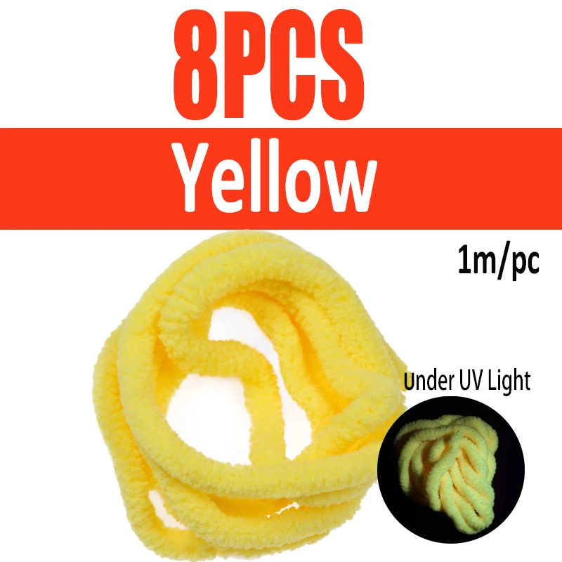 8pcs yellow