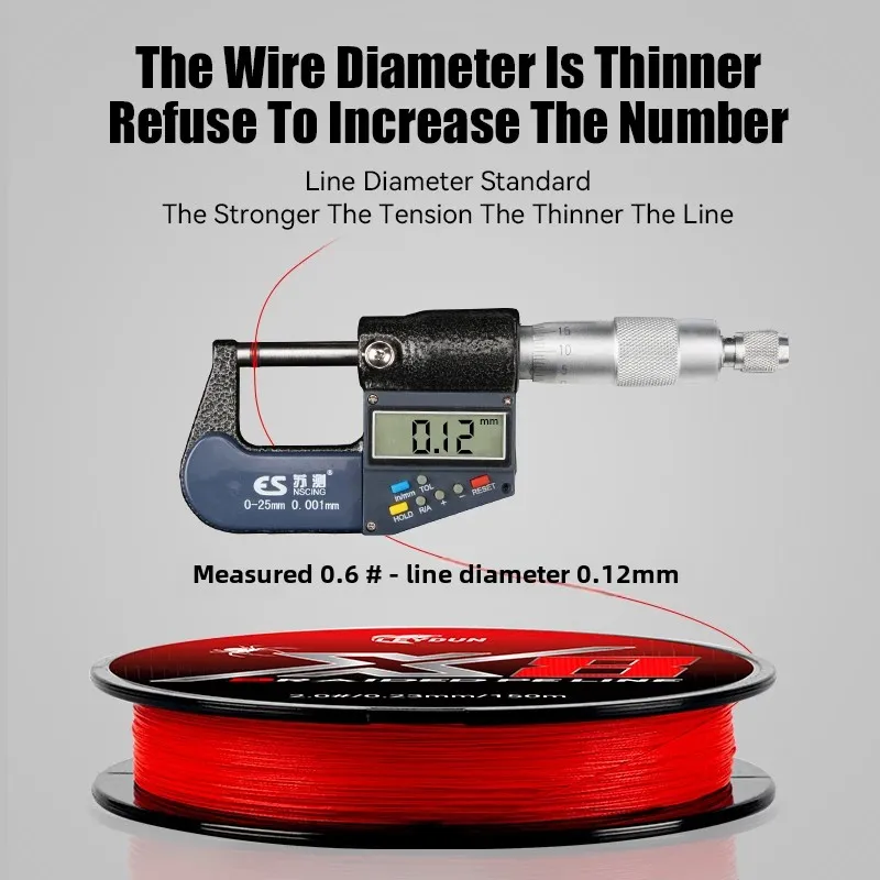 Leydun líneas de pesca rojas 8 hebras trenzadas PE línea que no se decolora 150m Japón línea multifilamento suave alambre de pesca tejido fuerte - imagen 2