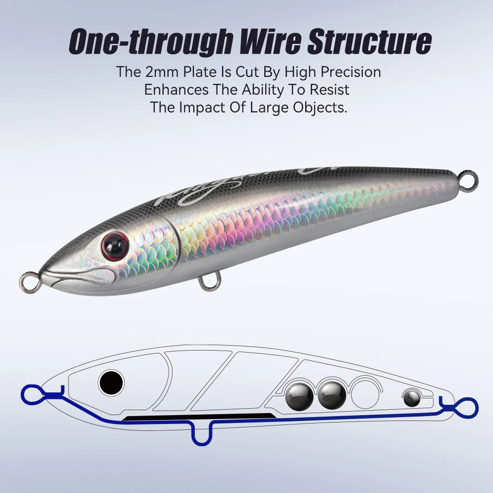 Kingdom GT 180mm 200mm 78g 115g Phantom flotante lápiz señuelos Topwater señuelo de pesca de mar cebos duros artificiales pesca en agua salada - imagen 5