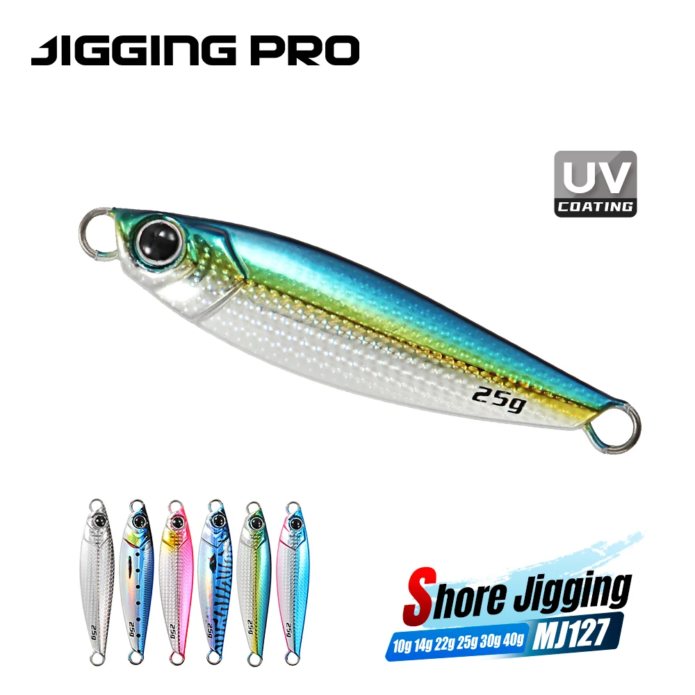 JIGGING PRO Microjigs de Metal para Pesca en Agua Salada desde Orilla