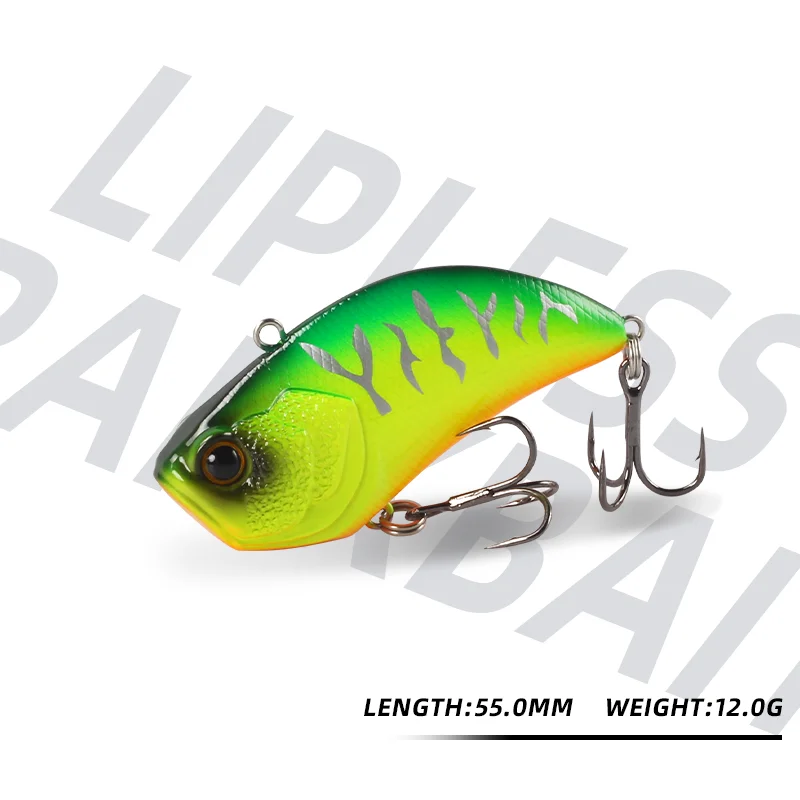 Magic Works-cebo duro de 55mm y 12g, señuelos Wobbler con vibración para pesca, cebo Artificial Tucunaré Vib, hoja de señuelo que se hunde, pesca de lubina - imagen 3