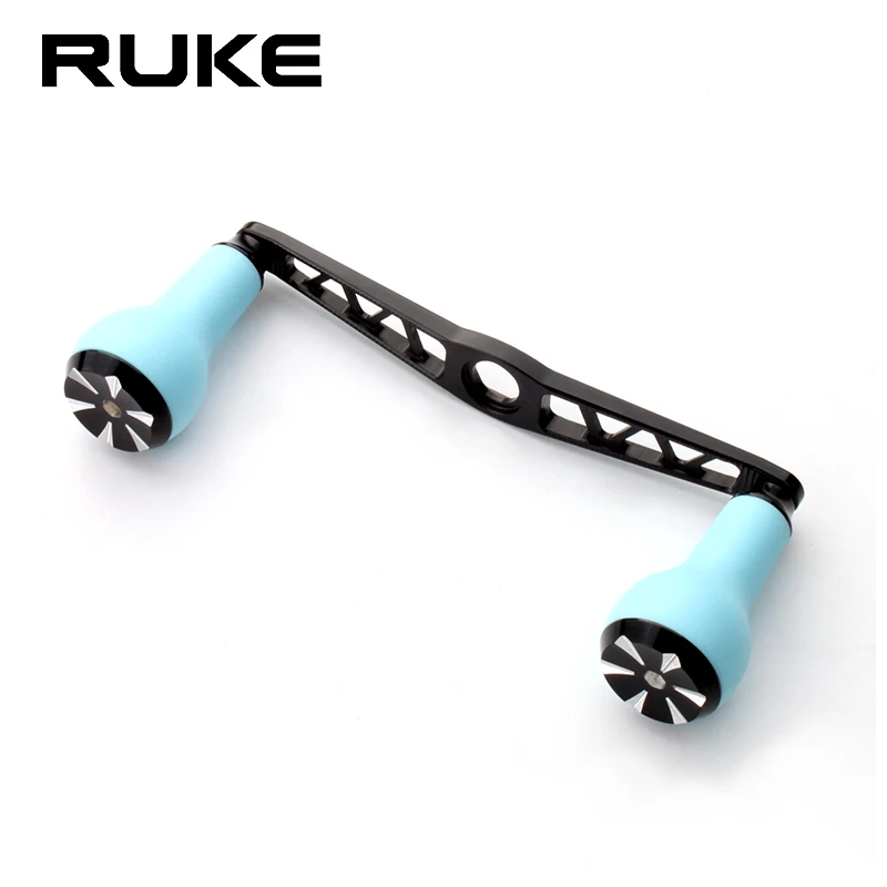 Ruke-mango de carrete de pesca, mango de aluminio de 120mm, perilla de Material TPE para carrete de Baitcasting, tamaño de agujero de 8x5/7x4mm, diaccesorio, 1 unidad - imagen 2