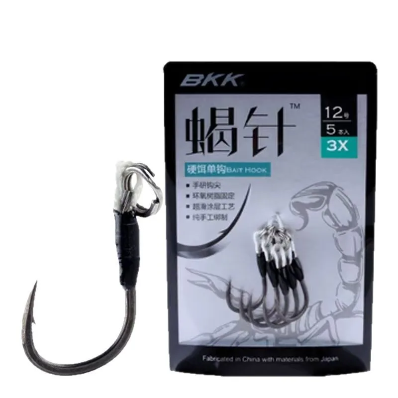 Anzuelos de señuelo de pesca súper deslizantes individuales con cebo duro BKK - imagen 5