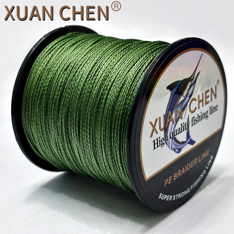 Línea de pesca de PE trenzada de 4 hebras colorida, línea de pesca suave multifilamento de 300M 10-85LB para cebo señuelo de pesca de lubina y carpa - imagen 5