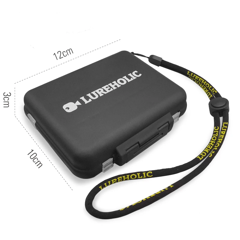 LUREHOLIC-caja de accesorios para señuelos, almacenamiento para broches, ganchos giratorios, plomos de plomo, pesas de tungsteno, anillos divididos, cucharas, cebos pequeños - imagen 4