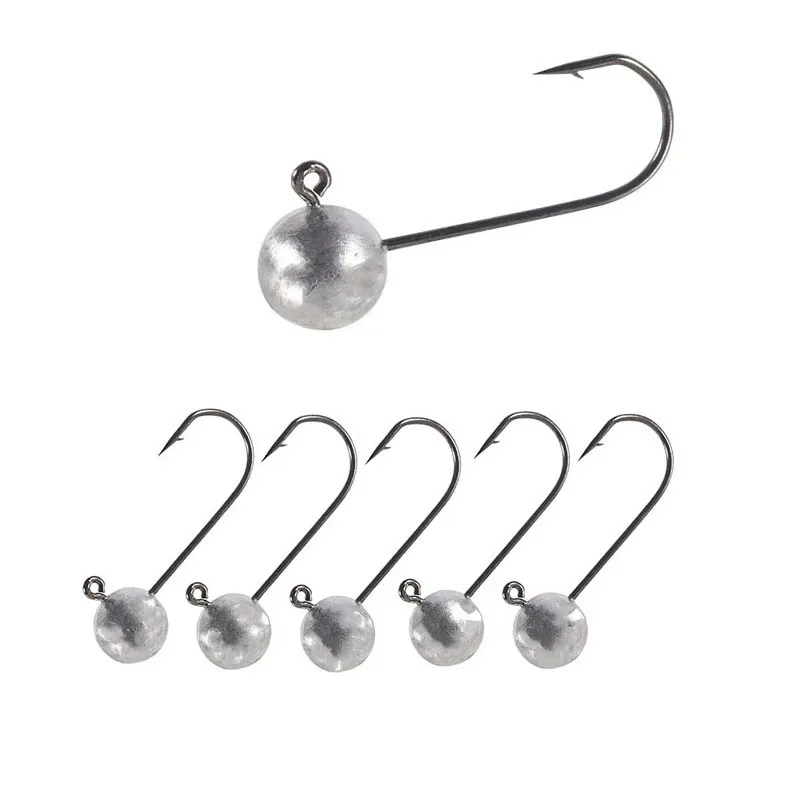 10 unids/lote Mini anzuelo con cabeza de anzuelo Rockfish 0,8g 1,8g 3,5g anzuelo de púas trucha gusano suave señuelo anzuelo de pesca aparejos de pesca