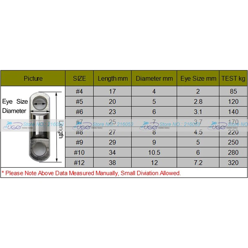 Anillo giratorio de alta resistencia para pesca en agua salada, aparejo de tiburón, atún, juego grande, pesca en alta mar, tamaño 5, 6, 7, 8, 9, 12, 10 unidades - imagen 2