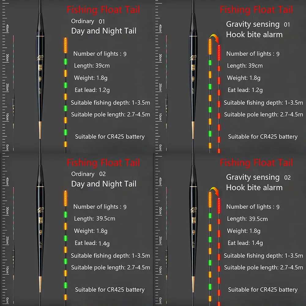Boya de ataque, luz que cambia de Color, tubo de deriva deslizante, flotador inteligente superior, flotador electrónico, cola, flotadores electrónicos, alarma de mordedura de boya - imagen 4