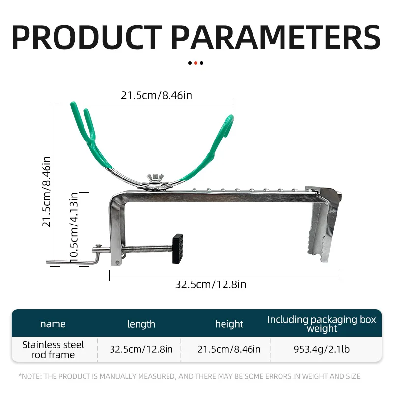 Soporte de pesca con puente con Clip, balsa ajustable multifuncional, soporte para caña de pescar con barandilla - imagen 5