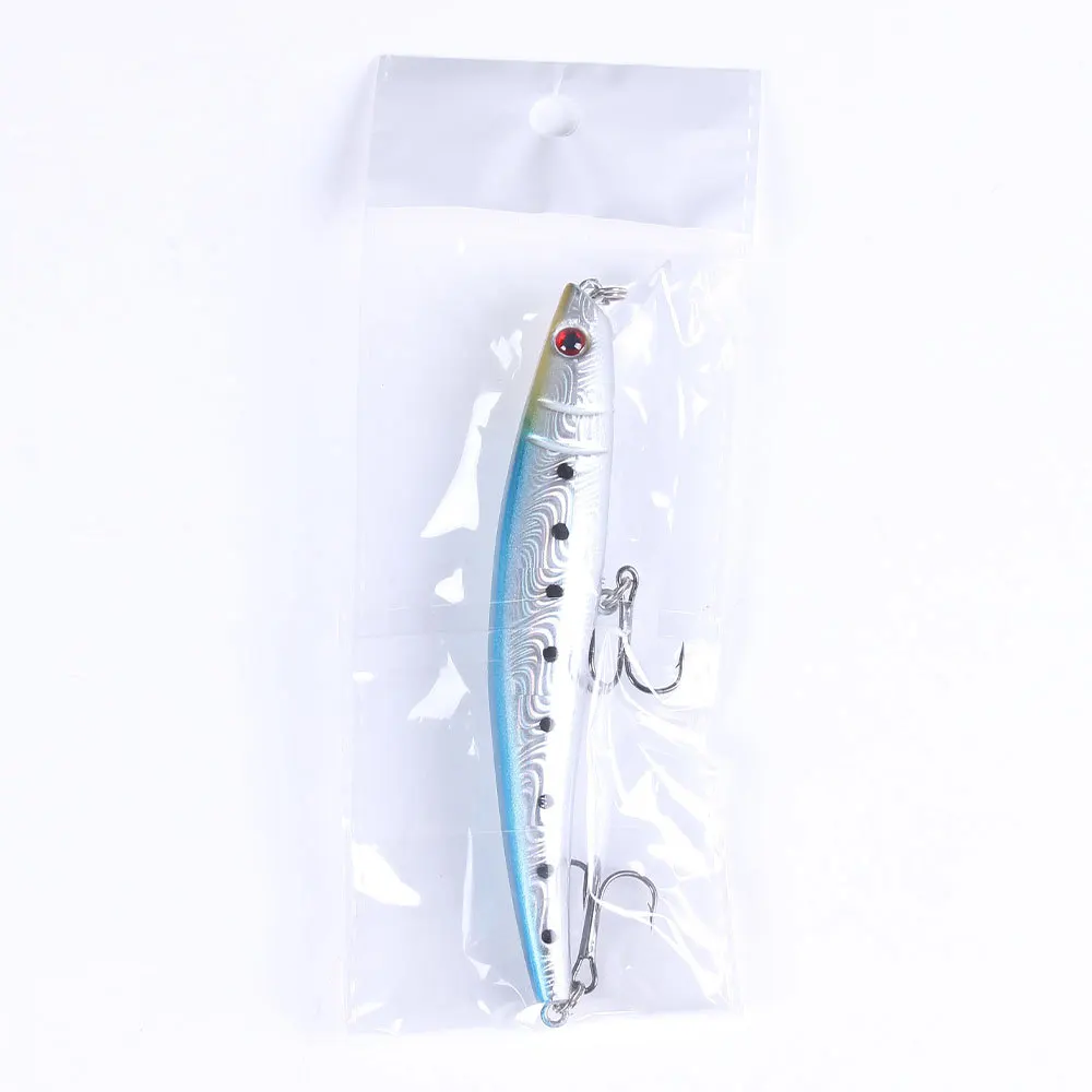 Señuelos de Pesca suspendidos de pececillo, cebo duro Artificial, Wobbler para Lucio, lubina, Jerkbait, accesorios de Swimbait, 115mm, 11g - imagen 3