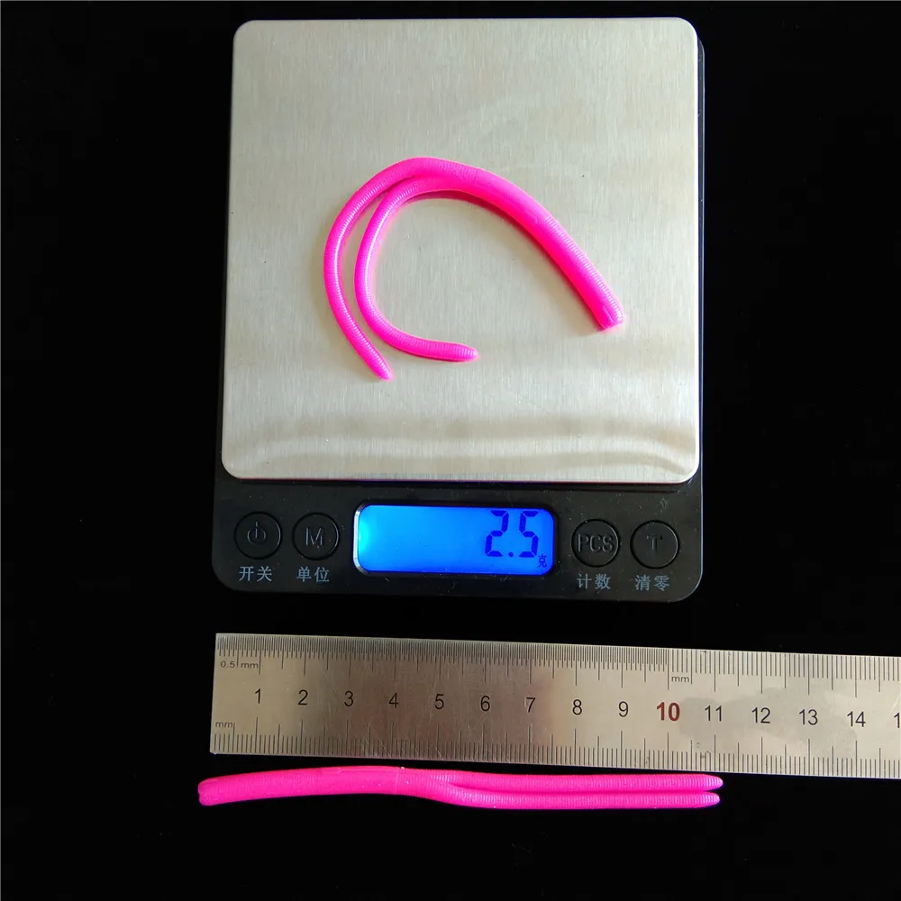 TSURINOYA-señuelo de pesca suave de 48 piezas, cebo de silicona para lubina, Lucio, Jigging, Swimbait, 11cm, 2,4g - imagen 3