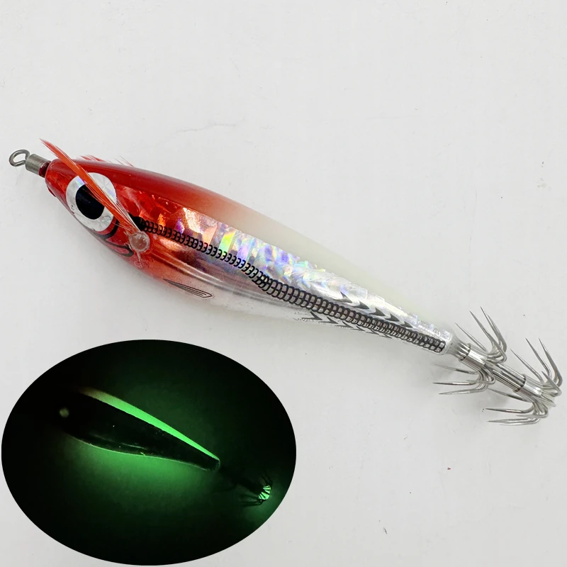 Señuelo luminoso flotante Horizontal para pesca en el mar, cebo de Camarón, Jigging, pulpo, sepia - imagen 3