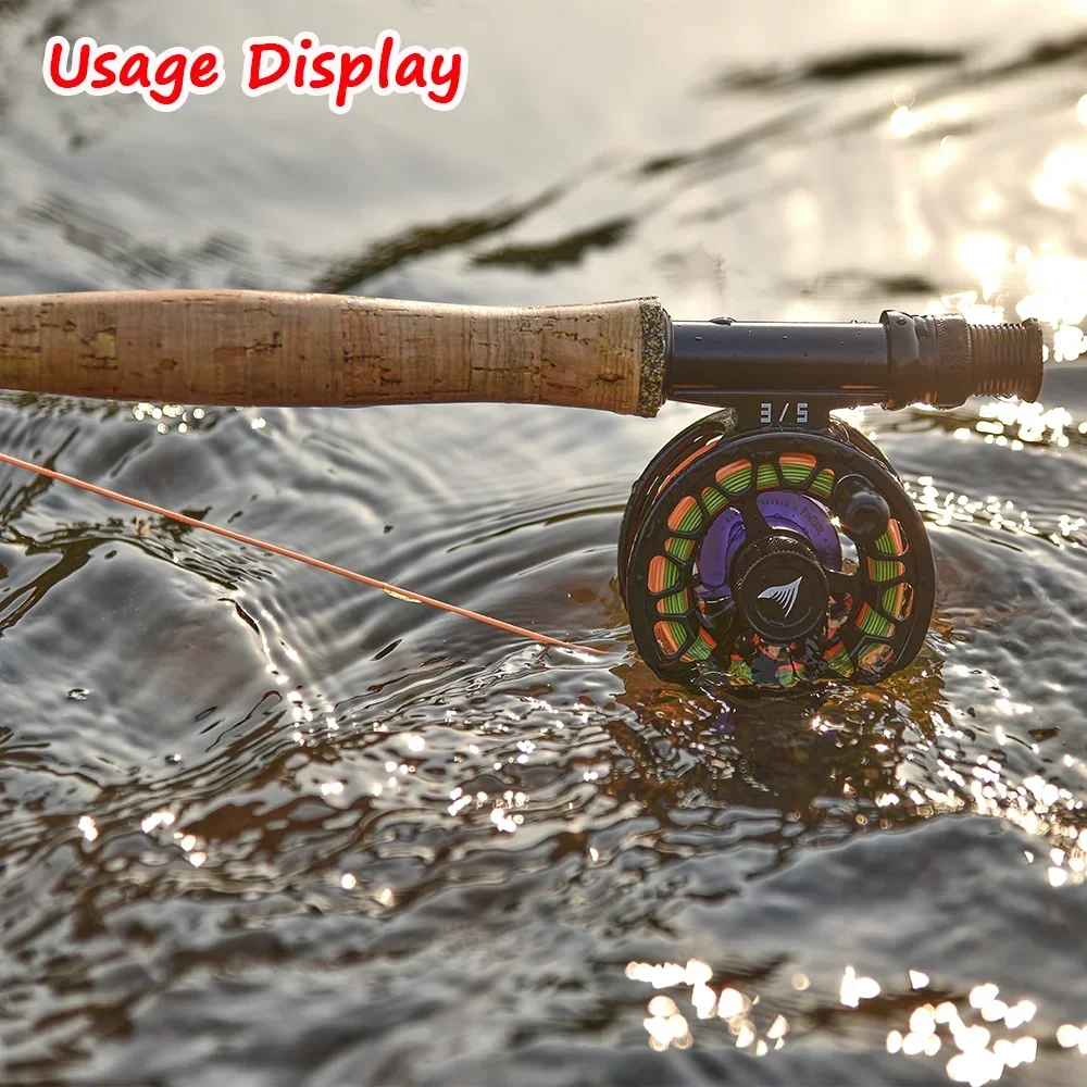 Wifreo WF1F-WF9F peso hacia adelante línea de pesca con mosca flotante 80FT-100FT 2 bucles soldados doble colores línea de mosca aparejos de pesca de trucha - imagen 5