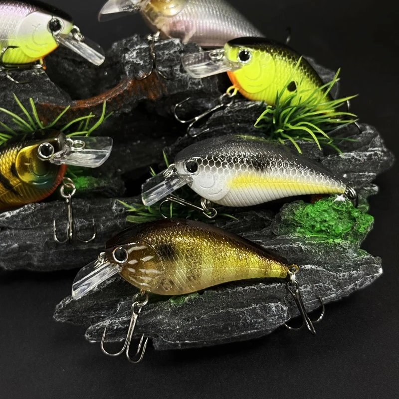 Señuelos de Pesca Crankbait de 9,4g y 60mm, Wobblers flotantes de superficie, cebo duro Artificial para Lucio, lubina, equipo de Pesca de plástico - imagen 4