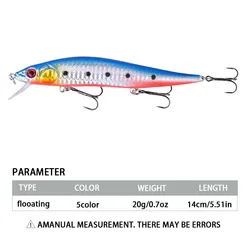 Señuelo artificial con ojos 3D para pesca de lucio, perca y carpa
