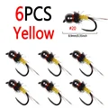 6pcs Yellow