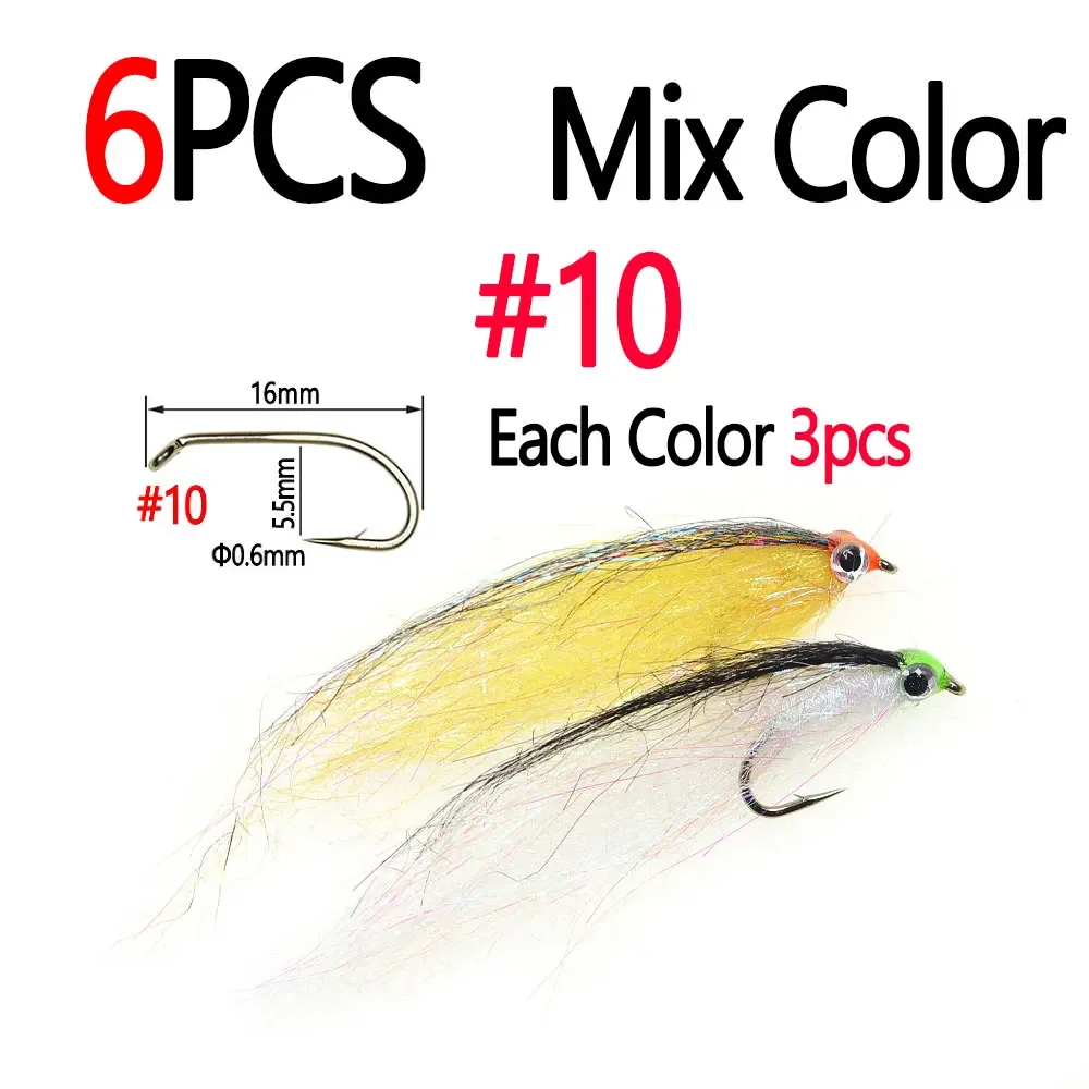 6PCS Mix Col Size 10