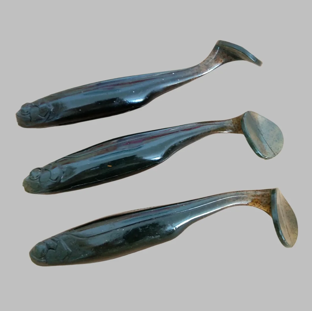 21 Uds 13cm 18g Shad Walleye señuelo suave cebo de natación señuelo Artificial suave agua dulce Snook Pike Muskie Señuelos de Pesca - imagen 5